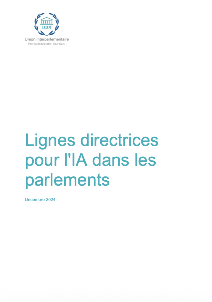 AI guidelines for Parliaments document